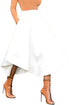 Sexy White Making Waves High Waist Midi Skirt